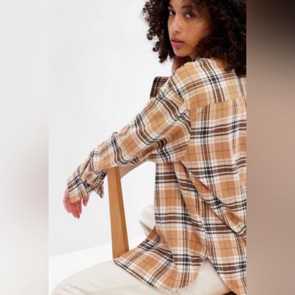 Gap Big Shirt Long Sleeve Flannel Shirt - Picture 2 of 8